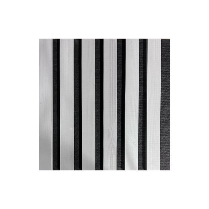 Panel de pared de madera natural 2700 x 300mm (Gris-Negro)